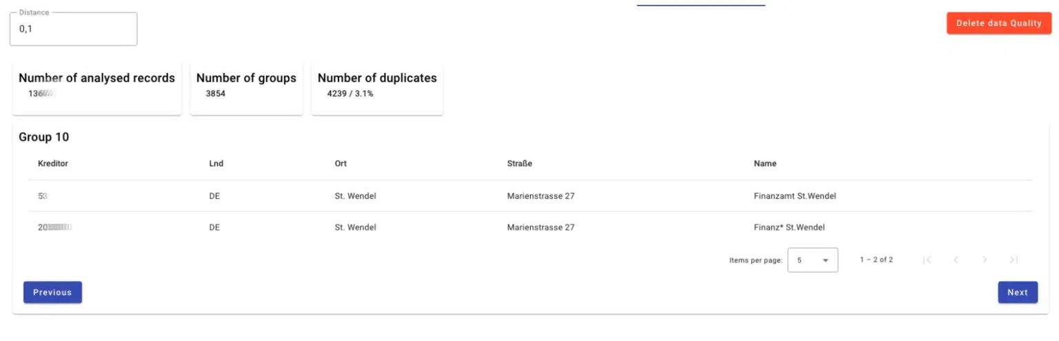 Find duplicates with AI | Duplicate detection in the MDM Booster